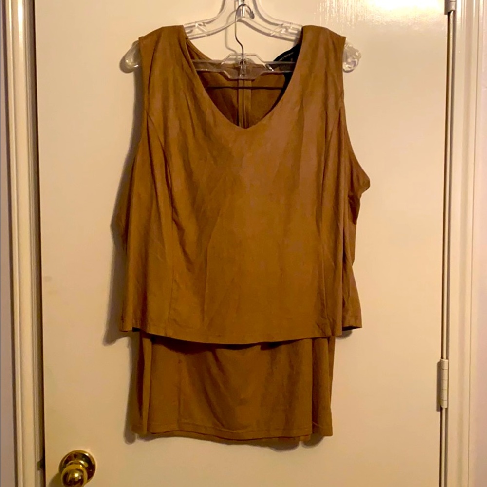 2 pc lite soft suede suit